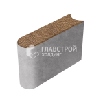 Бордюрный камень БРШ 50.20.8, листопад с гранитной крошкой