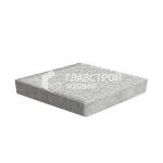 Тротуарная плитка Ромб 3D, белая на камне, 6 см