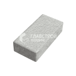 Тротуарная плитка Прямоугольник 20х10х6 см, белая на камне