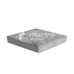 Тротуарная плитка Ромб 3D, антрацит с мраморной крошкой, 6 см