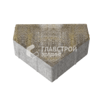 Тротуарная плитка Шапка Епископа, степь на камне, 6 см