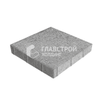 Тротуарная плитка 300х300х60, серо-белая на камне