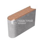 Бордюрный камень БРШ 50.20.8, оранжевый с мраморной крошкой
